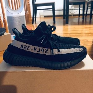 ADIDAS YEEZY BOOST 350 GREEN/BLK SIZE 9.5 DS